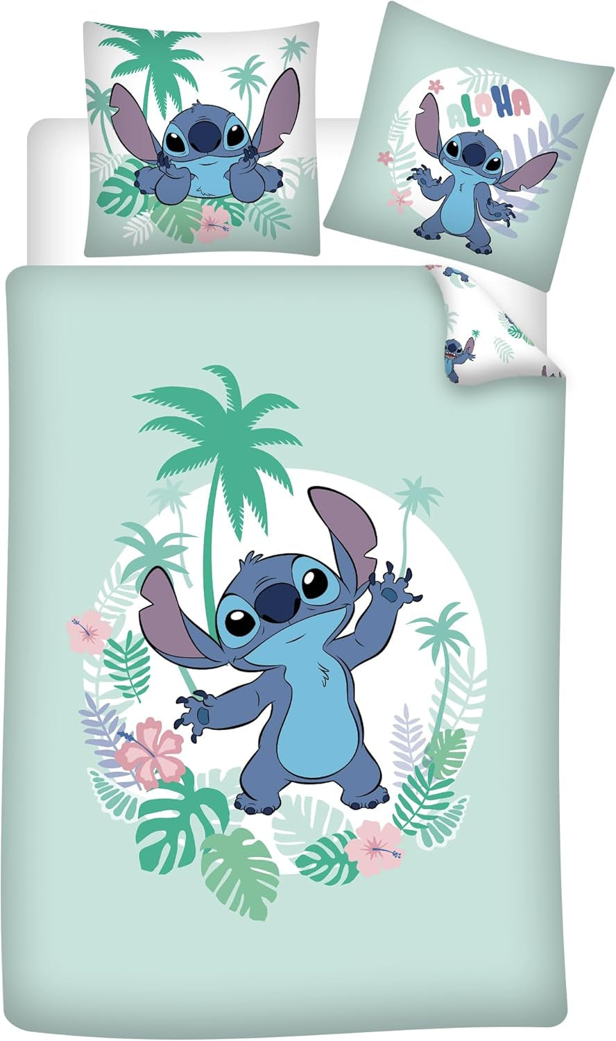 Biancheria da letto per bambini Stitch, rivestimento reversibile 100% cotone Biancheria da letto - bambini Naty Shop Default Title