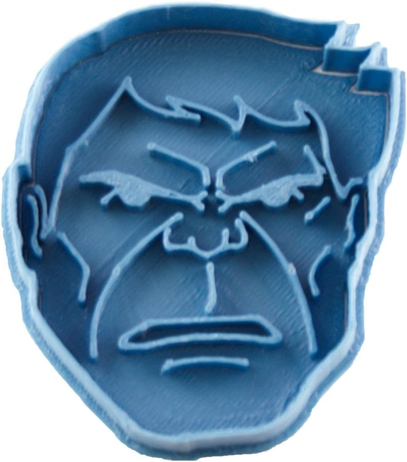 Tagliabiscotti Hulk, blu, 8 x 7 x 1,5 cm