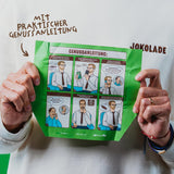 JOKOLADE 12 barrette x 140g Confezione economica | Con arachidi caramellate e cereali croccanti | Vegano e senza cacao