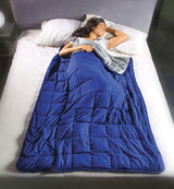 Kanguru Calmya, Coperta con peso 10,5 kg, Aiuta ad addormentarsi e a dormire meglio, Adatta a persone con peso corporeo superiore a 90 kg Piumini e trapunte Naty Shop Blu/Grigio 10,5 kg 120X180