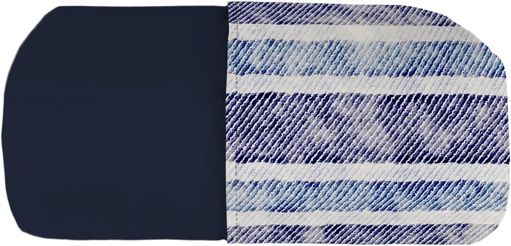 Coperta estiva basic, microfibra, righe jeans, 200X240Cm Trapunte e Piumoni Naty Shop