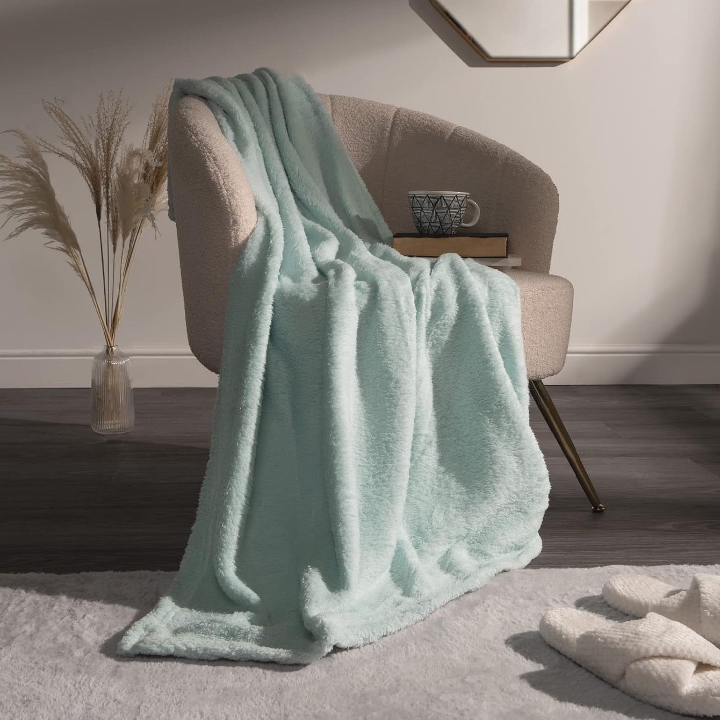 Brentford's Teddy Coperta in Pile Coperta da Letto Grande Peluche Super Morbida e Calda Copriletto per Divano Letto Nero - 150 X 200 Cm Letti e Coperte Besuche den Brentfords-Store Duck Egg 125 X 150 Cm