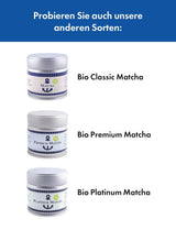 Matcha biologico premium dal Giappone, grado cerimoniale, senza pesticidi, polvere extra fine in scatola da 30 g, sapore di tè verde intenso e delicato, adatto per latte macchiato, frullati, grado cerimoniale
