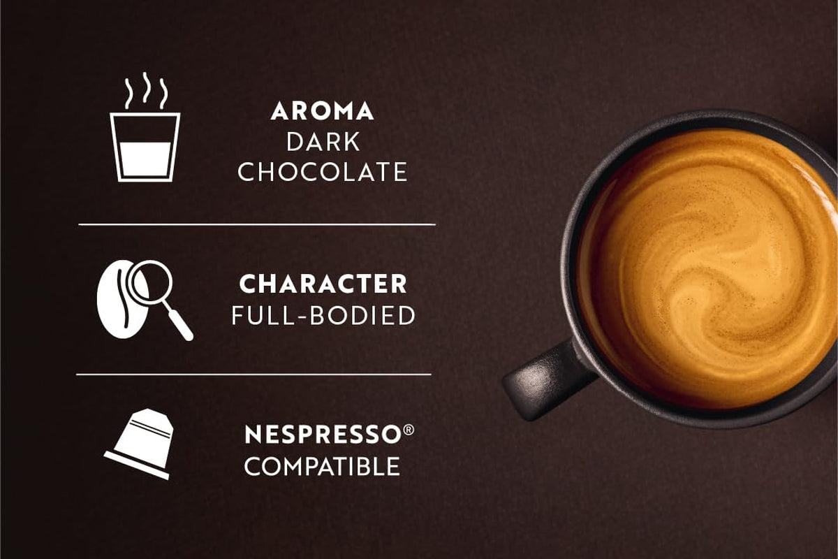 Café Royal Espresso Forte – Capsule di caffè compatibili Nespresso®, 100% Arabica, corposo, tostatura media, intensità 9/12, 36 capsule