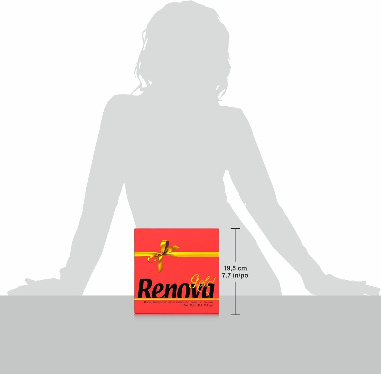 Tovaglioli di carta Renova Red Gold - 40 tovaglioli