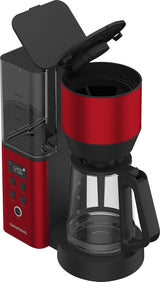 Macchina per caffè espresso digitale con filtro GRUNDIG KM8440, rossa, 1000 W, 1,25 litri