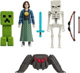Mattel Minecraft Story Set con 4 action figure e 3 accessori Incontri nell'Overworld Set Minecraft Giocattolo da collezione ispirato al film JFR70 Action Figure Naty Shop