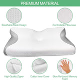 Cuscino ortopedico, Cuscino per dolore al collo, Cuscino in memory foam, Cuscino ortopedico per il collo, Cuscino ortopedico per dormire, Cuscino ortopedico per il supporto del collo, Parti del cuscino antirussamento Cuscini ortopedici cervicali Naty Shop