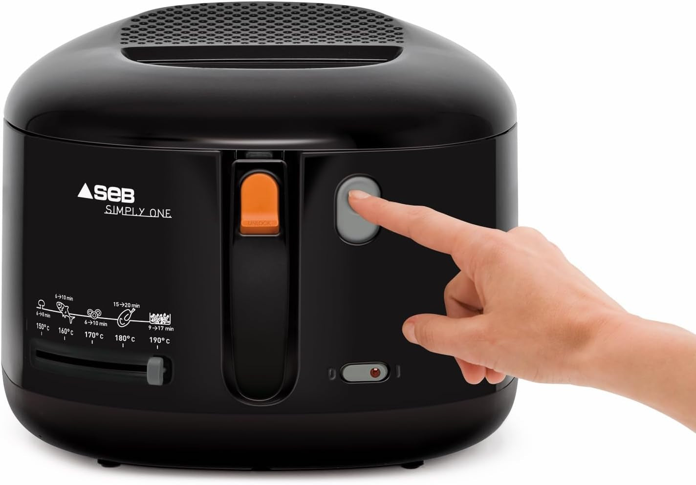 Friggitrice elettrica Tefal Simply One, capacità XL per patatine fritte fino a 1,2 kg, esclusivo sistema di raffreddamento a parete Elettrodomestici Naty Shop