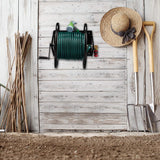 Avvolgitubo Relaxdays, avvolgitubo con manovella, per tubo da 60 m, acciaio, AxLxP: 41,5 x 54 x 45 cm, nero