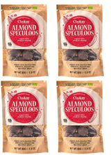 Set di 4 bocconcini biologici - Mandorle alla cannella/Mandorle alla cannella in cioccolato fondente belga/Senza zuccheri aggiunti, senza dolcificanti/VEGAN e COMMERCIO EQUO / 4 x 85 g