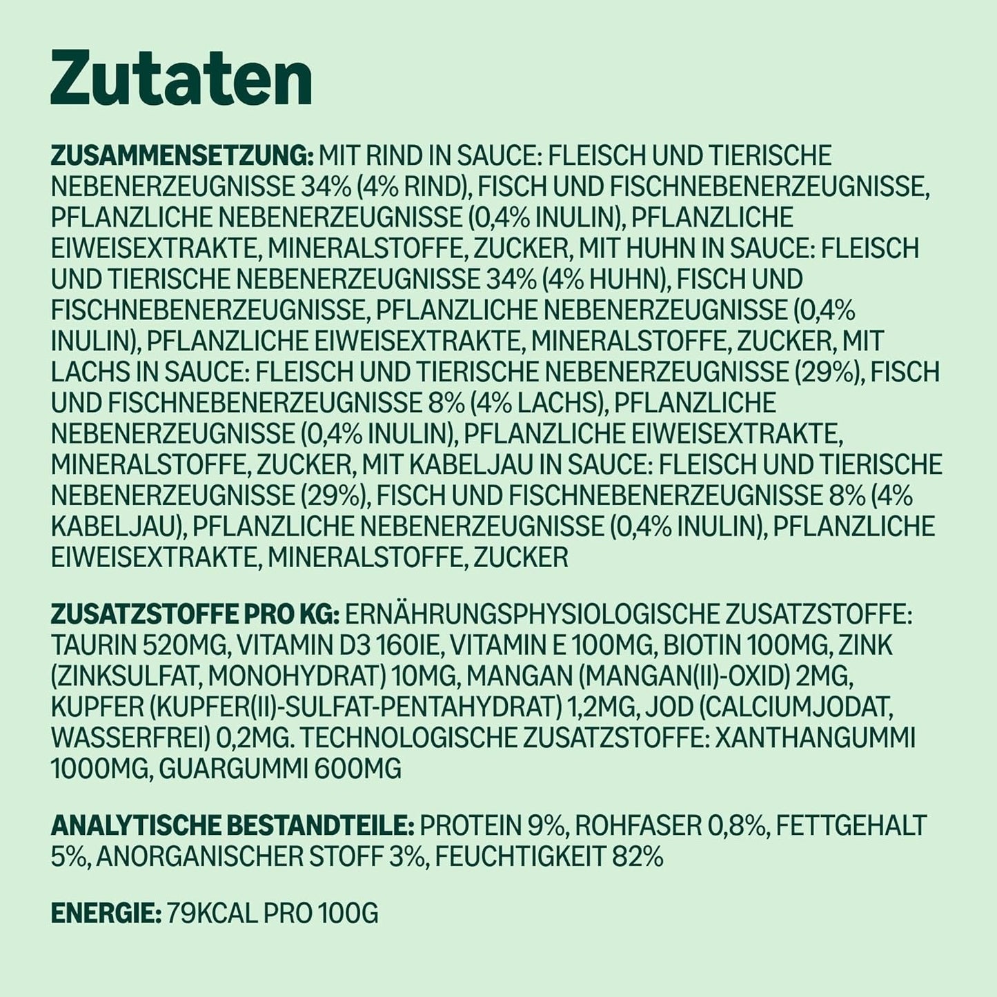 Selezione mista di cibo umido per gatti adulti di Amazon in salsa 4,8 kg (48 confezioni x 100 g)