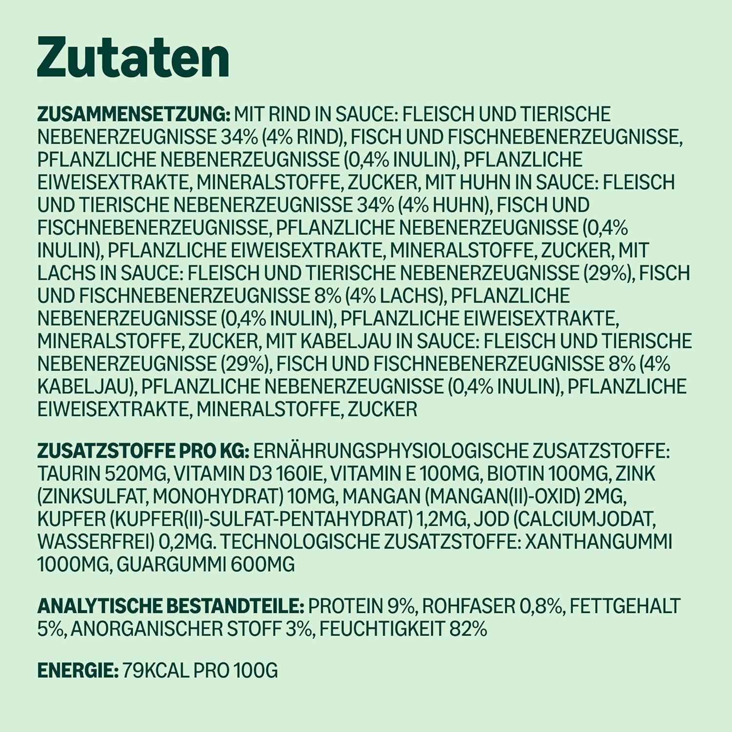 Selezione mista di cibo umido per gatti adulti di Amazon in salsa 4,8 kg (48 confezioni x 100 g)