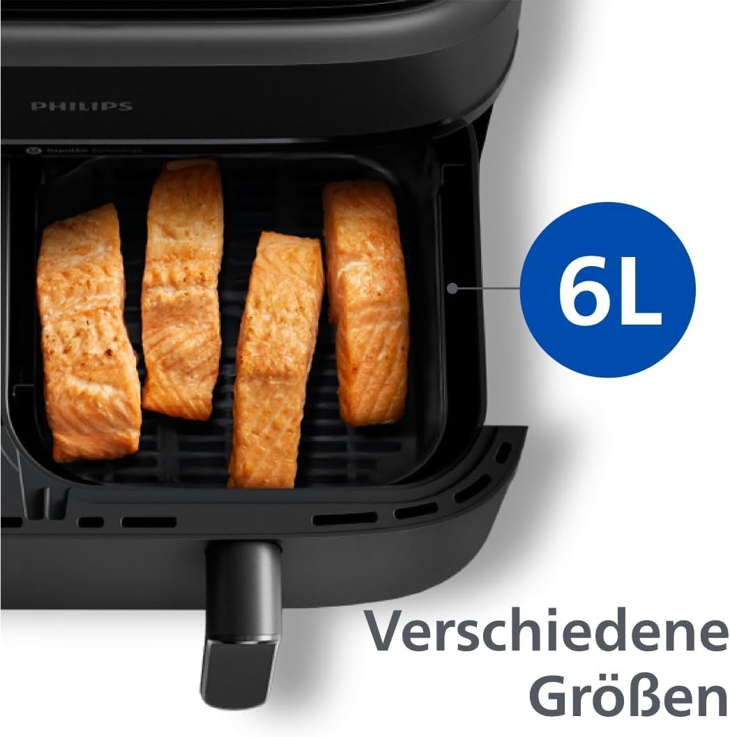 Philips Dual Basket Airfryer Serie 3000 con set colazione, 9 litri, 2 cassetti Elettrodomestici Naty Shop