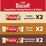 Loto Biscoff | Confezione varietà di biscotti doppi | 3 varietà | 2 pacchetti per varietà | 15 biscotti doppi per confezione | Ingredienti di origine naturale | Senza coloranti | 6 x 150 g | 900 g