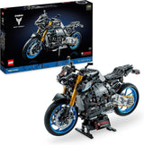LEGO 42159 Technic Yamaha MT-10 SP Kit modello di motocicletta per adulti, modello autentico di veicolo con motore a 4 cilindri, sterzo funzionale e app AR, regalo per uomini e donne Kit di costruzione Acquista nel negozio LEGO Technic Yamaha