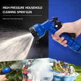 Tubo Da Giardino Magic Tubo Flessibile Estensibile con Raccordi da 1,9 cm 1,27 cm Ugello Spruzzatore a 8 Funzioni Blu o Verde 15 m