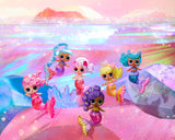 LOL Sorpresa! Sirene Makeover Magic Tots - Vero lucidalabbra per te e la tua bambola per realizzare, mescolare e creare trucchi, Divertente gioco con l'acqua, 6 bambole da collezionare - Dai 4 anni in su