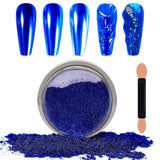 Chrome Nagel Pulver Spiegel Effekt Metallic Staub Holographische Glitter Glasierte Maniküre Dekoration Pigment riflettente per lo smalto gel fai da te Nail Art, Harz Handwork, Geschenke Für Gold
