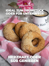 Simply Keto Lower Carb* Preparato per dolci per bagel per dieta Low Carb* e chetogenica - senza lattosio e glutine - 335 grammi Naty Shop Kitchen