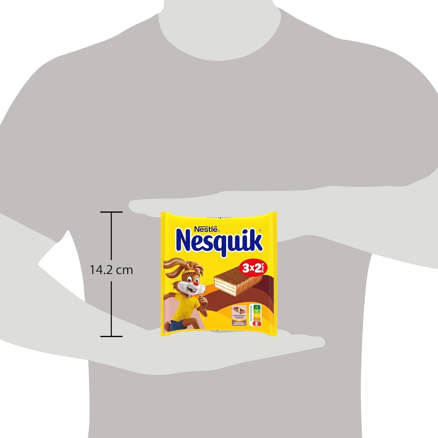 Nestlé Crunchy Waffle Delicious Barretta di waffle al cioccolato al latte Confezione multipla 1 confezione (3x26 g ciascuno)