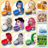 Tintura Per Capelli Verde Temporanea - Cera Colorante Per Capelli, Tonalità Per Capelli Per Uomini Donne, Pomata Per Capelli Naturale, Cera Colorante Per Capelli Con Clip Colorate Per Colorazioni Pazzesche Per Feste (4,23 Once, Verde) Naty Shop Tinture Per Capelli