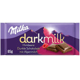 Milka Black Milk – Cioccolato fondente alpino con ripieno cremoso al latte e torrone – 85g (confezione da 5)