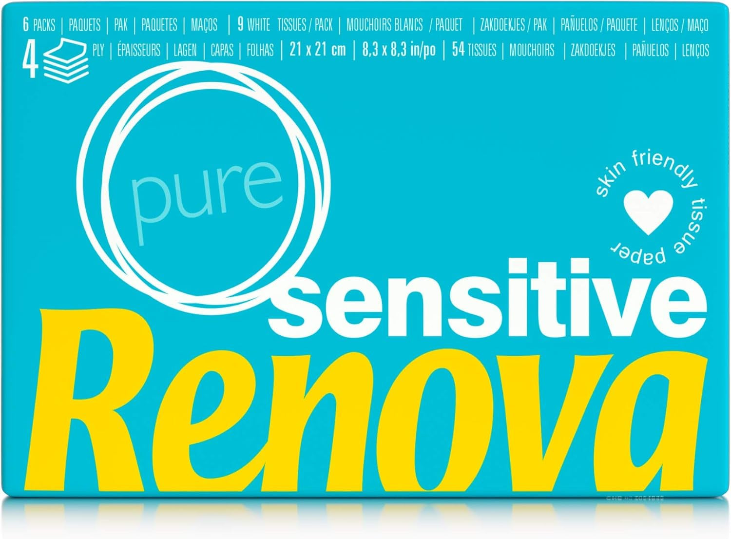 Renova Fazzoletti Sensitive Pure - 6 confezioni di tovaglioli bianchi
