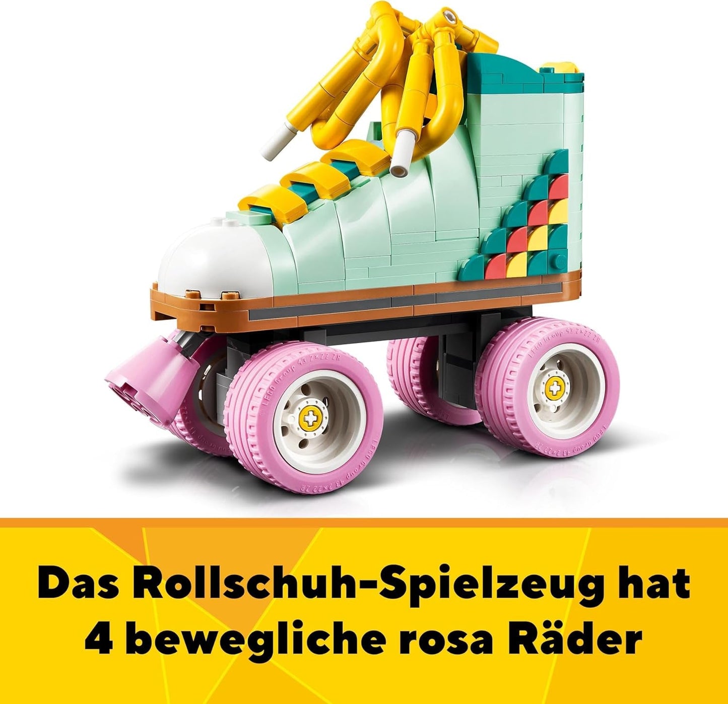 LEGO Creator 3in1 Roller Skate Giocattolo per Ragazze e Ragazzi con Mini Skateboard e Boombox, Decorazione per Camera da Letto retrò, Regalo di Compleanno per 8 Anni 31148 Set da Costruzione Besuche den LEGO-Store