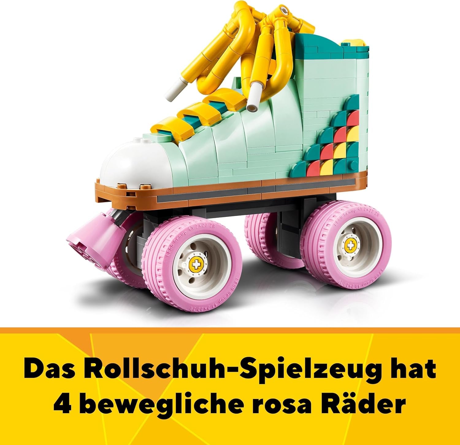 LEGO Creator 3in1 Roller Skate Giocattolo per Ragazze e Ragazzi con Mini Skateboard e Boombox, Decorazione per Camera da Letto retrò, Regalo di Compleanno per 8 Anni 31148 Set da Costruzione Besuche den LEGO-Store