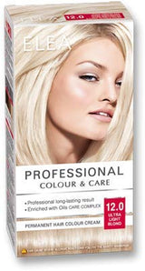 Tintura permanente per capelli Professional Artisto, № 12.0, biondo ultra brillante, 120 ml, risultato professionale, copertura dei capelli grigi al 100% Tinta per capelli Naty Shop Titolo predefinito