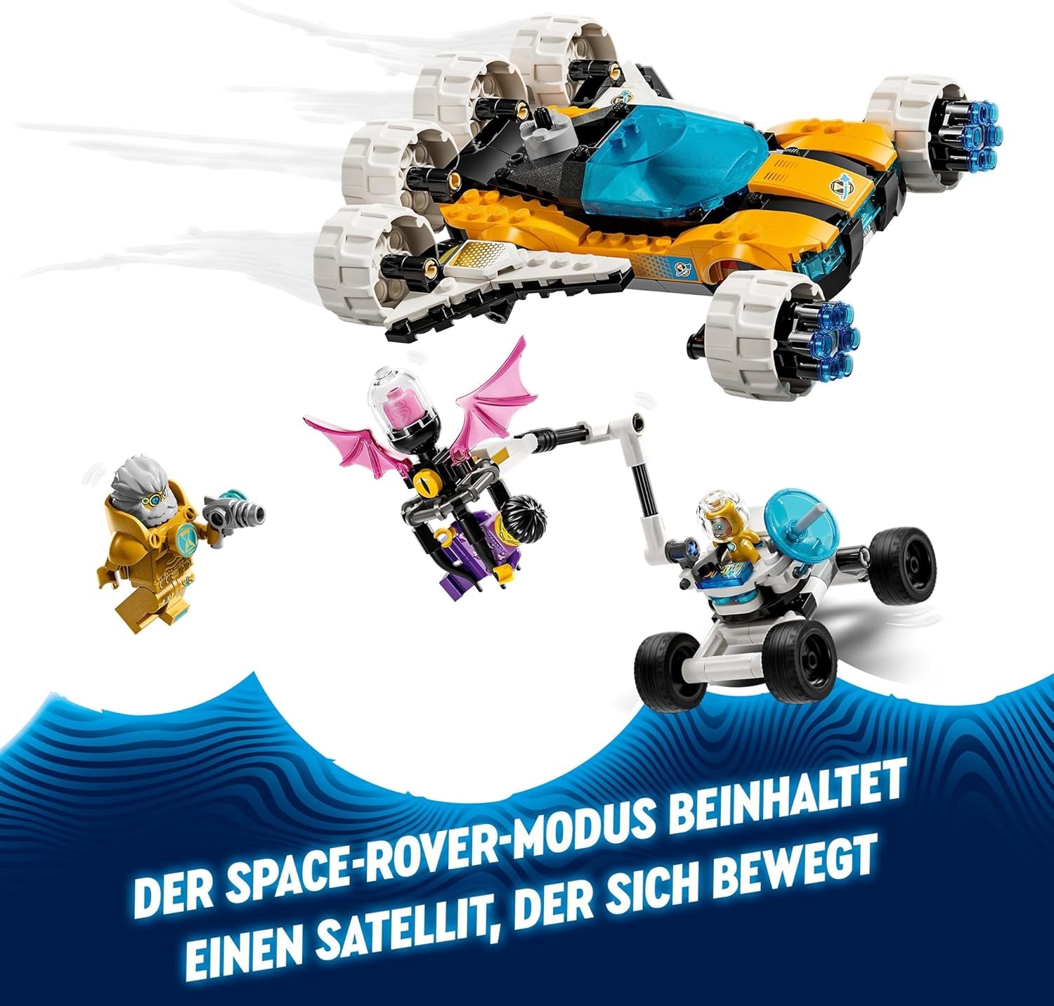 Il set della macchinina o dello shuttle spaziale LEGO Dreamzzz 2 in 1 di Mr Oz include le minifigure di Mr Oz, Albert e Jayden, regalo spaziale per bambini 8+ 71475 Set di costruzione Besuche den LEGO-Store