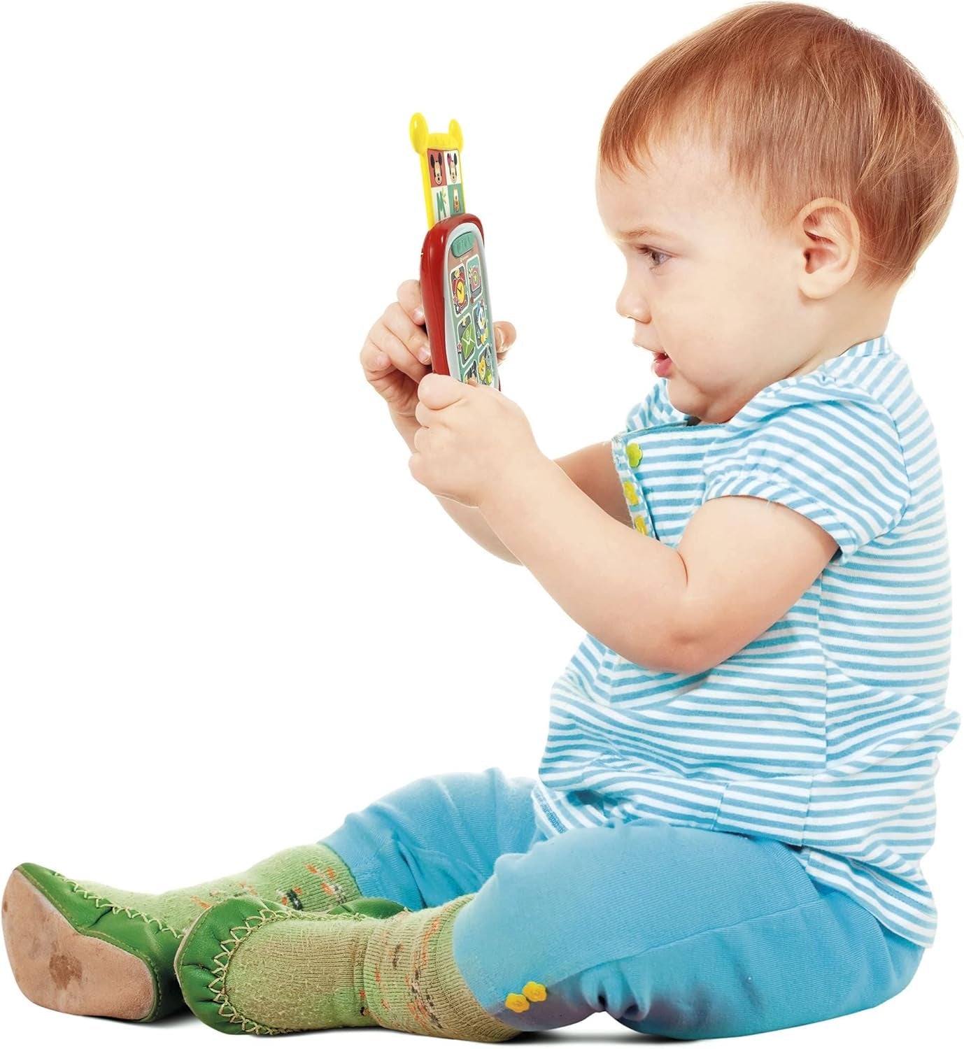 Clementoni 17711 Disney Baby Baby Topolino Smartphone, Cellulare per Bambini con Effetti Luminosi e Sonori, Giocattolo Interattivo per Bambini 9-36 Mesi, M, Multicolore Bebe Toys Naty Shop