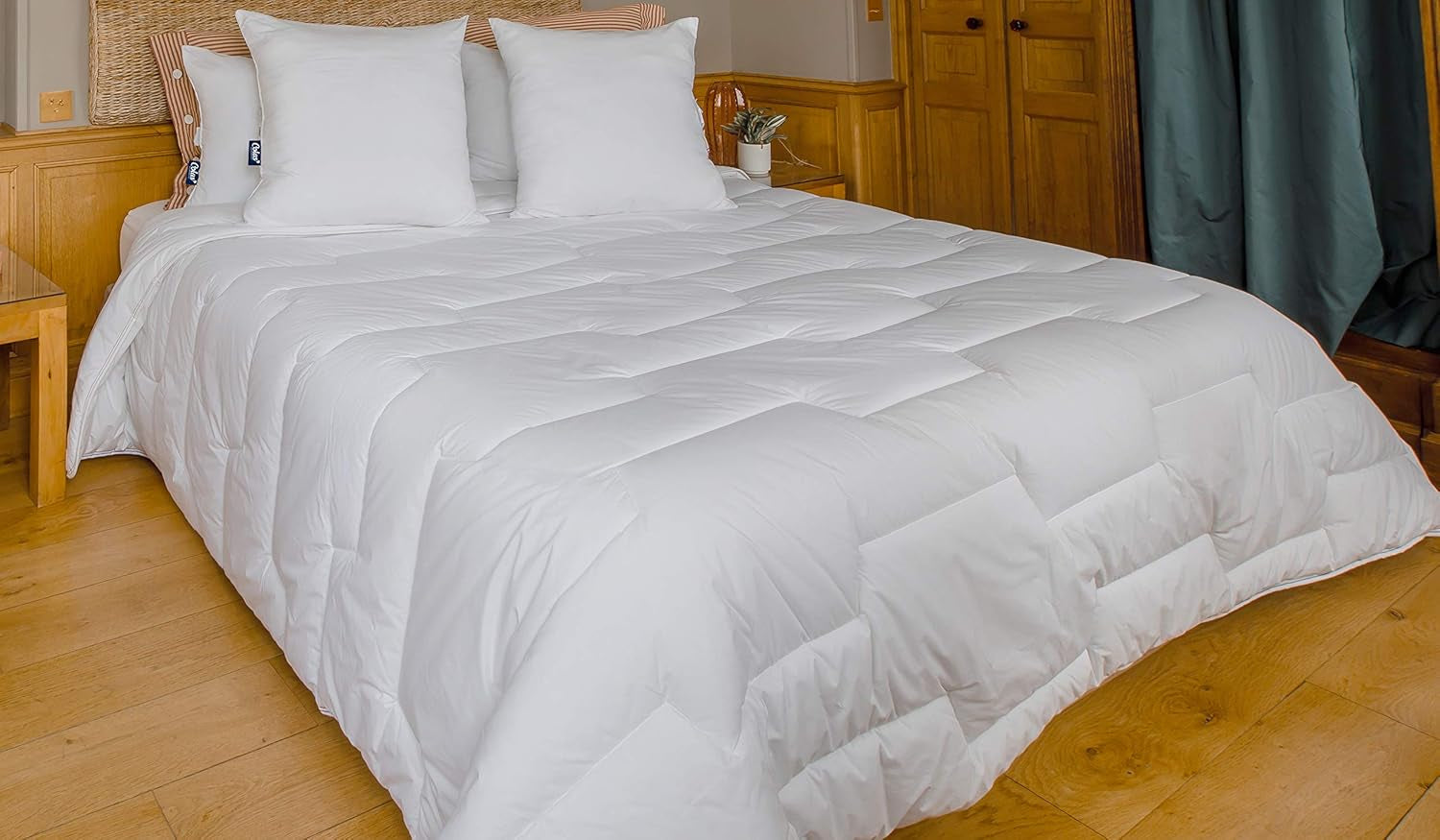 Trapunta Termoregolatrice, Temperata, 240 X 220 Cm, Sudore, Ventilazione Ottimale, 100% cotone, Percalle, Fresh Feel, Trapunte e Trapunte Francesi Naty Shop