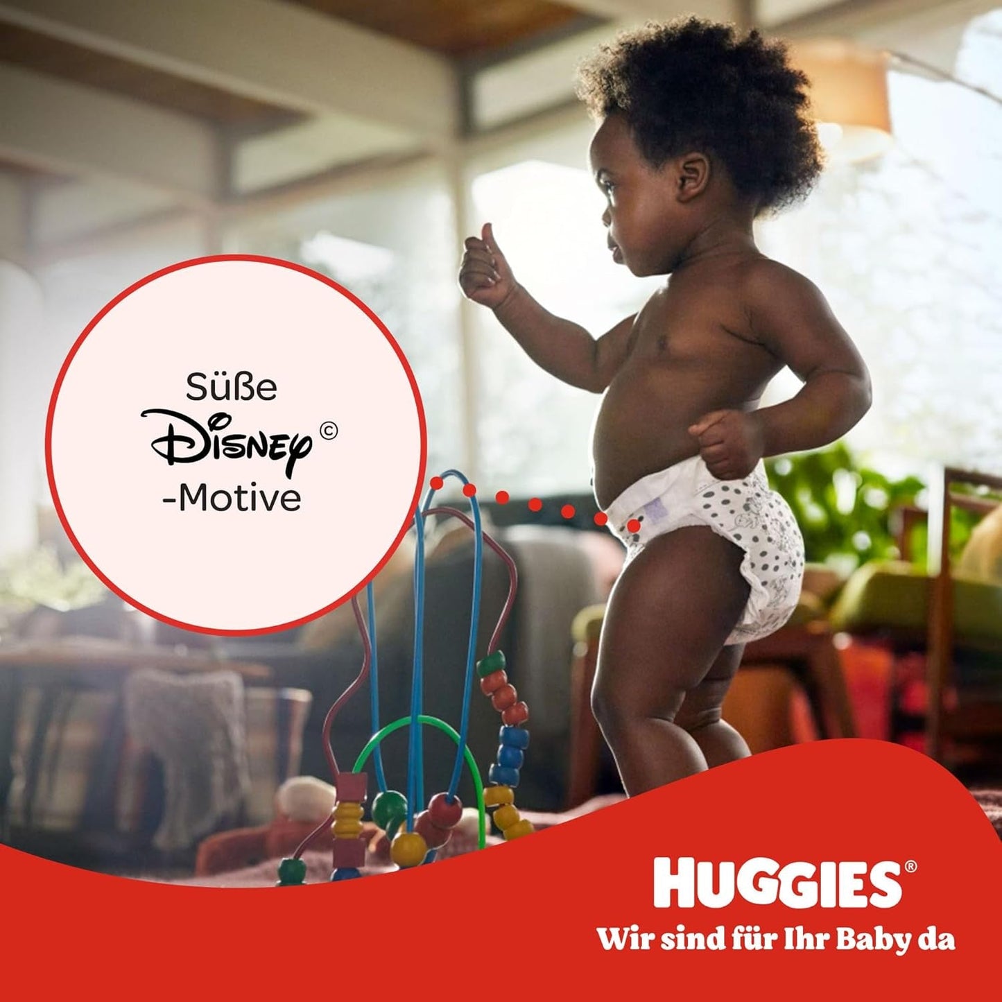 Pantaloni Disney Huggies Little Movers, taglia 4, 120 pezzi (4x30), scatola mensile