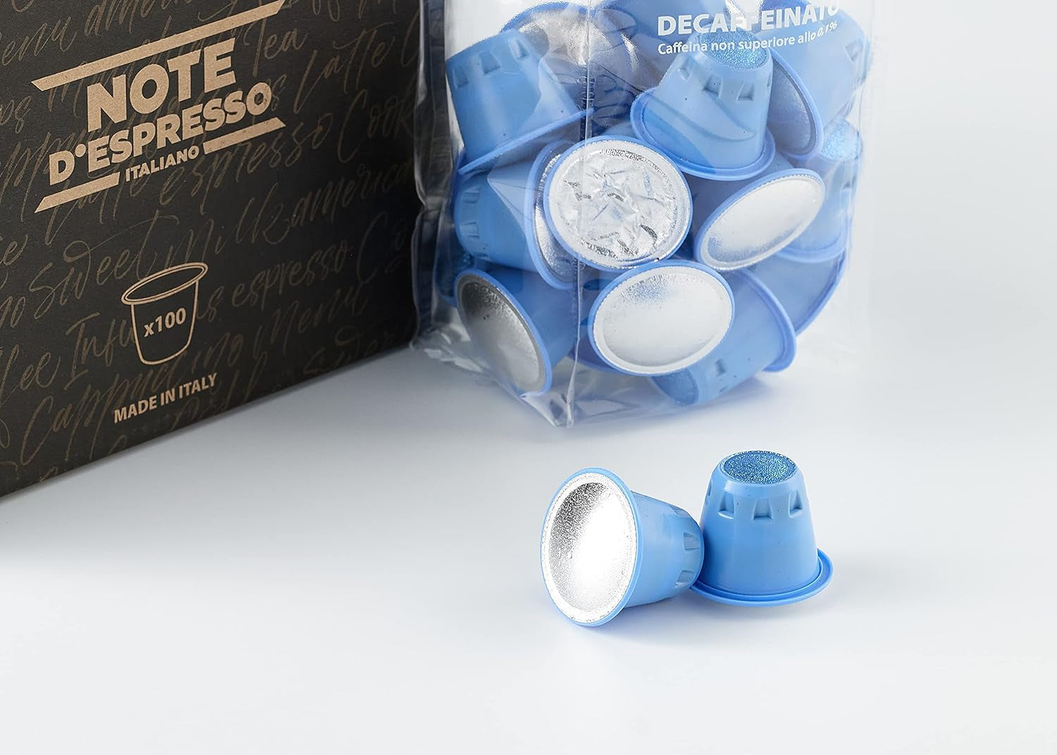 Capsule Caffè Decaffeinato Compatibili Nespresso 5,6g x 100 capsule
