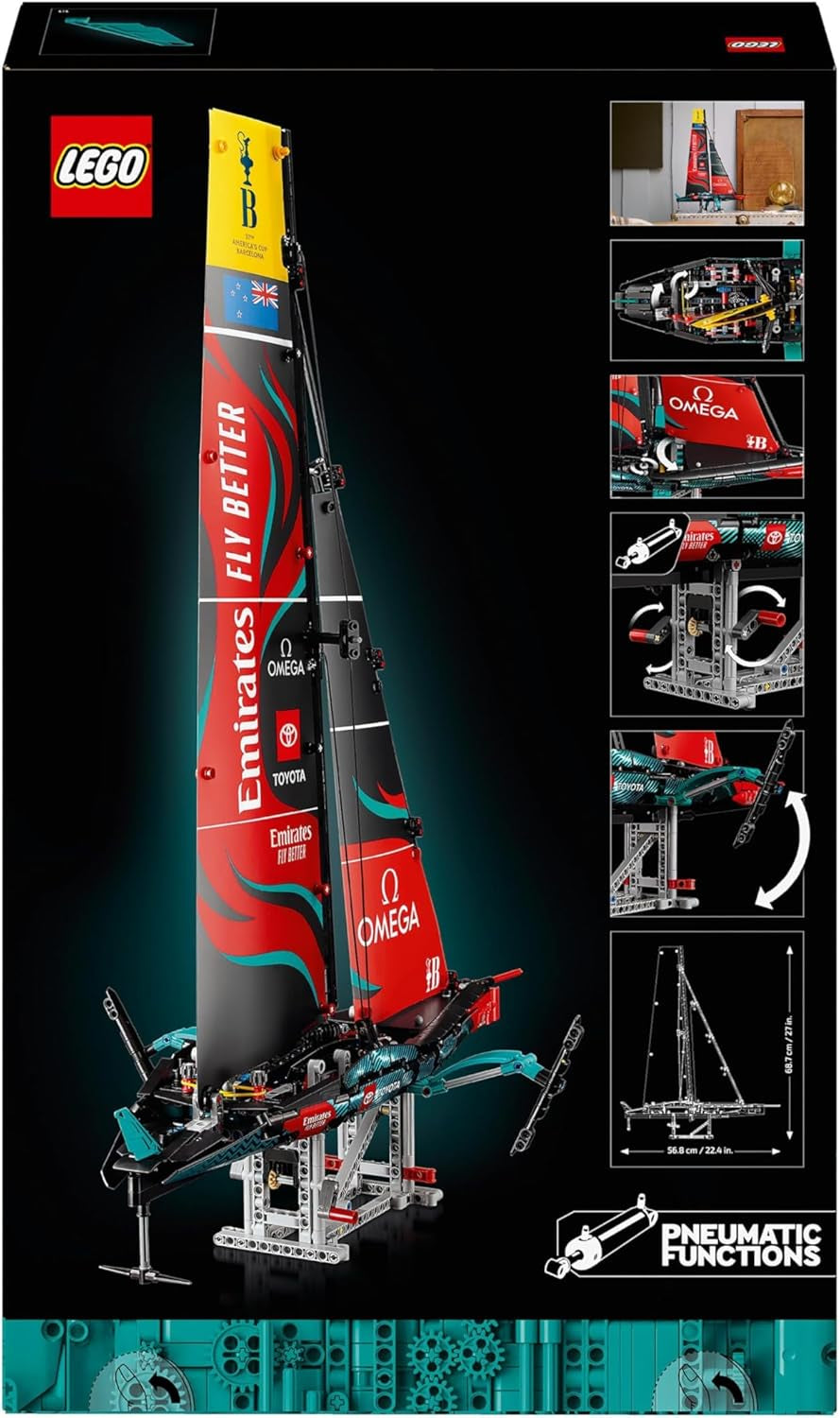 LEGO Technic Emirates Team New Zealand AC75 Yacht da regata Kit di costruzione per barca a vela per adulti Regalo per uomini e donne Attività creativa e rilassante 42174 Set di costruzione Besuche den LEGO-Store