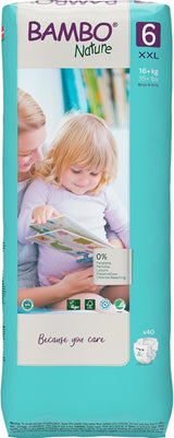 Pannolini ecologici Bambo Nature Premium, taglia 6, 1,63 kg