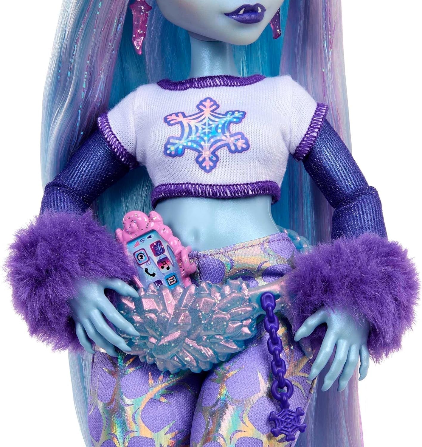 Monster High Abbey Bominable Yeti con Animale Mammut e Accessori - Look Spettrale Fiocco di Neve per Bambini 4+, Bambole HNF64 Naty Shop