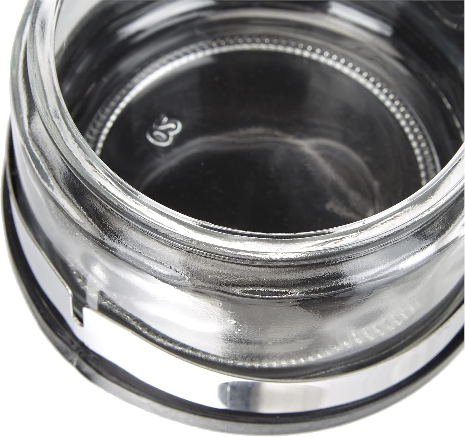 Shaker classico, 250 ml, con cucchiaio, acciaio inossidabile, argento/trasparente, 13 x 10 x 9 cm, 2 pezzi