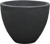 Dehner Vaso in pietra, Ø 40 cm, altezza ca. 31 cm, plastica, antracite