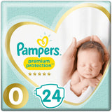 Pampers Protezione Premium Sterline, Taglia: 0
