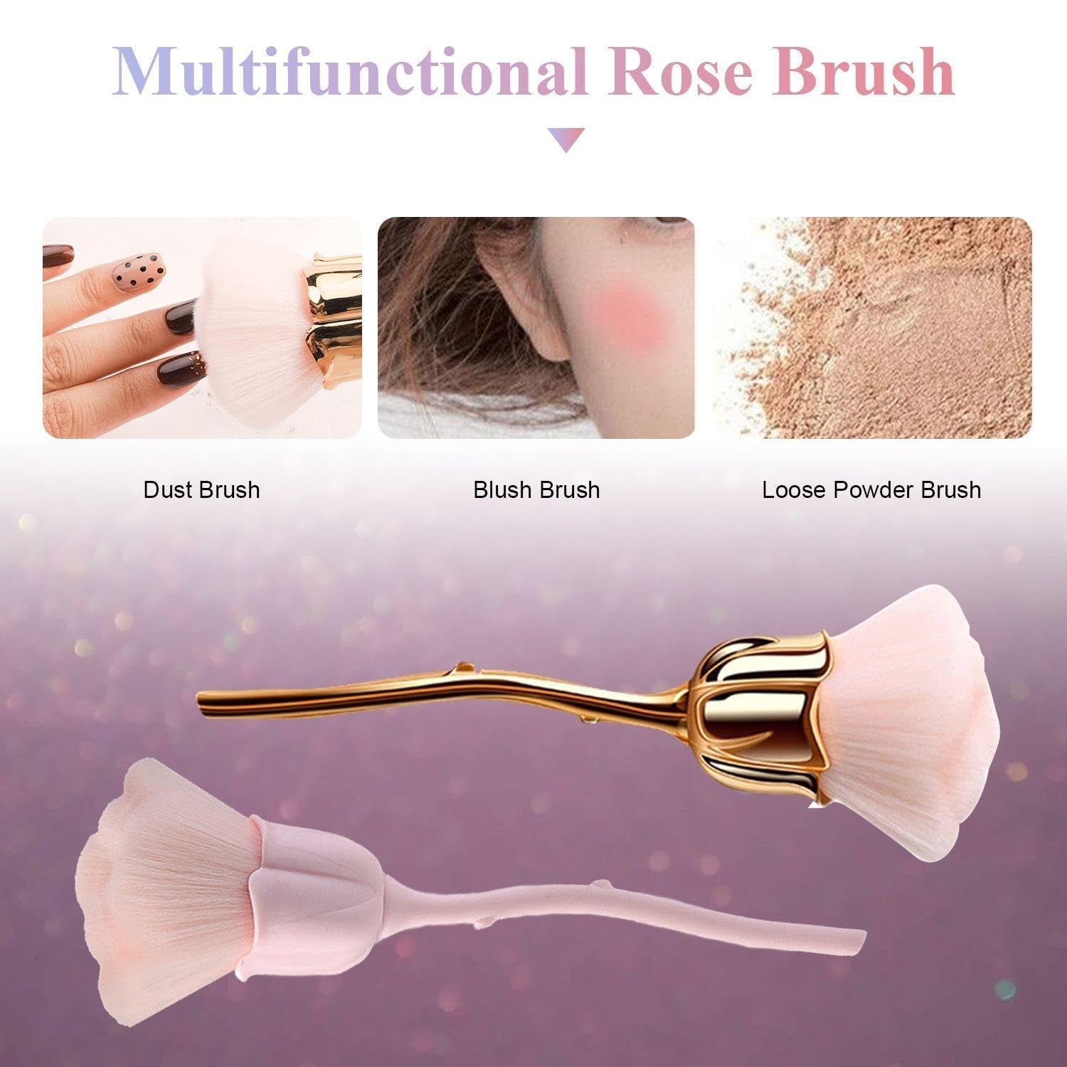 2 contenitori per il trucco dei blumen, 1 waschschüssel, pennelli per nail art, contenitori per il trucco del fondotinta, accessori per il trucco per nail art