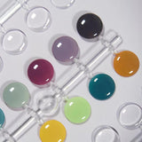 120 pz. Puntini per esposizione unghie Puntini di colla colorati Unghie a pressione Puntini per esposizione unghie Campioni per unghie Consigli per unghie Accessori per unghie fai-da-te Display per unghie Punte per unghie per unghie in gel Autoadesive trasparenti