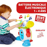 Chicco 00009820100000 Mi First Batteria con Luci e Suoni, 3 Modalità di Gioco Strumento Musicale con Batteria per Bambini, Multicolor, Grande Jucarii Bebe Naty Shop