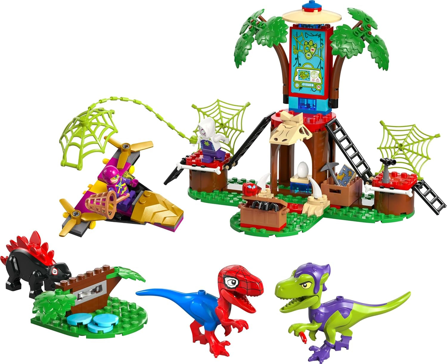 LEGO Marvel Showdown alla casa sull'albero: Spidey-Rex vs. Gobby-Raptor, set da costruzione e gioco per dinosauri, regalo di dinosauri giocattolo per ragazzi e ragazze 4+, Spidey e i suoi super amici 11200 set da costruzione Acquista il negozio LEGO