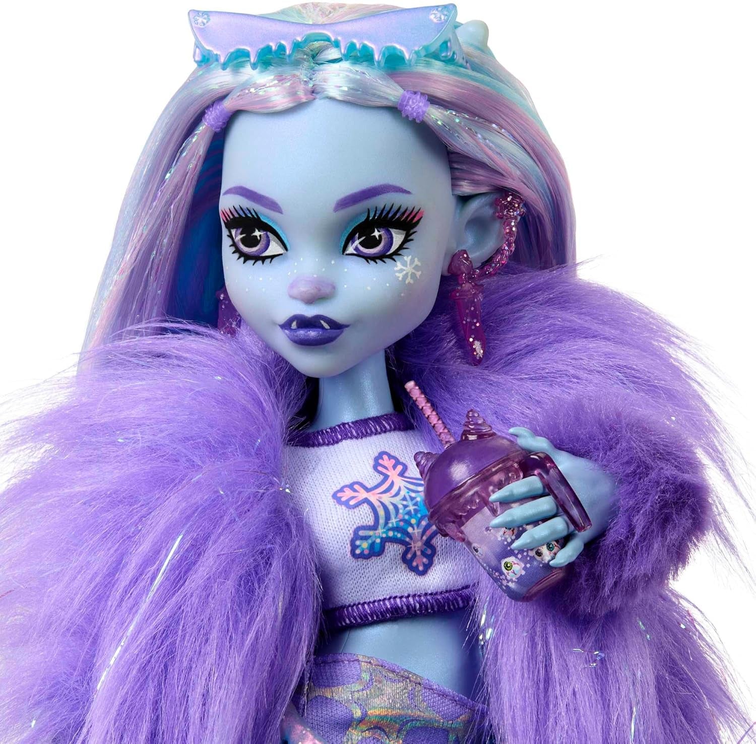 Monster High Abbey Bominable Yeti con Animale Mammut e Accessori - Look Spettrale Fiocco di Neve per Bambini 4+, Bambole HNF64 Naty Shop