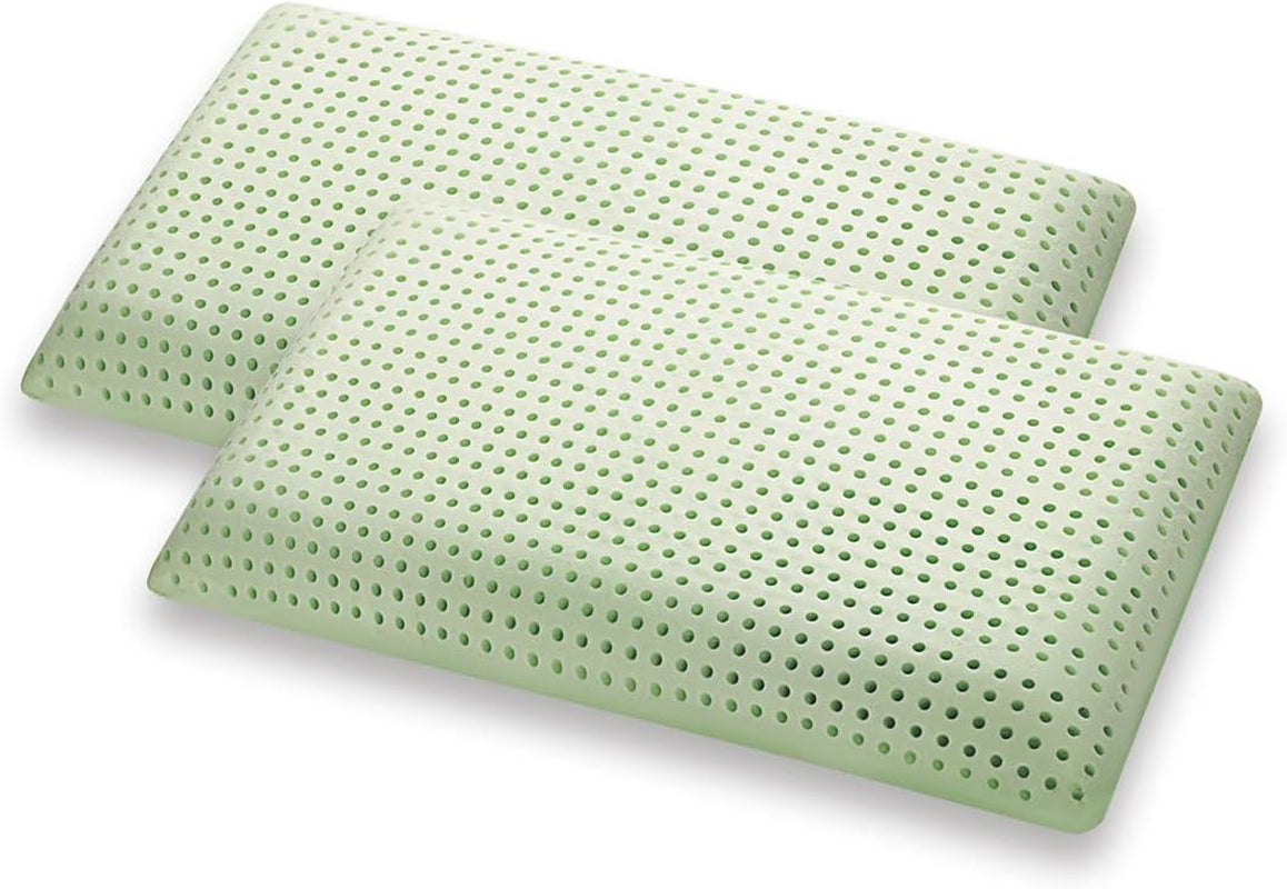 Marcapiuma Cuscino Memory Foam Verde Naturale alle Erbe 2 Pezzi Cuscini Standard Naty Shop Greetings 2X Saponetta Modern