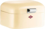 Wesco Mini Portapane Grandy Pink, Lamiera di Acciaio Verniciata a Polvere, Fori di Ventilazione e Maniglia Robusta Scatole per Conservazione degli Alimenti Naty Shop Almonds
