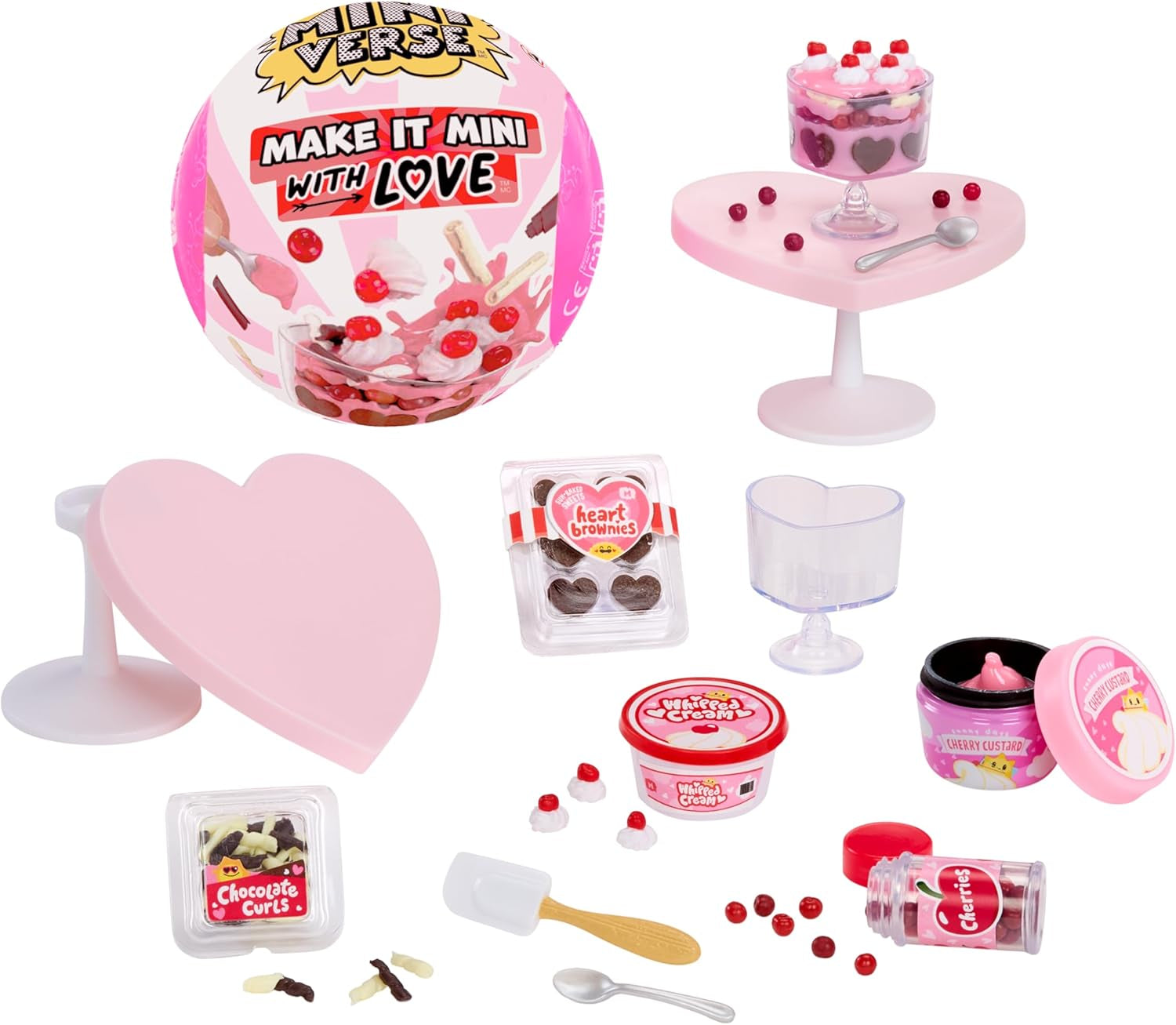 MGA Miniverse - Make It Mini with Love - Mini oggetti da collezione, kit artigianale in resina fai-da-te, serie di San Valentino, repliche di cibo, non commestibili - per collezionisti e bambini dagli 8 anni in su
